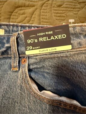 Abercrombie & Fitch Light Blue Denim High Rise Relaxed Jeans - 29 Short